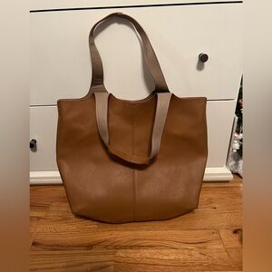 Brown tote bag